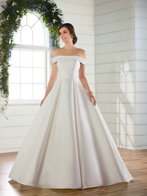 Essense of Australia Wedding Dresses | Plainfield, IL - White Satin Bridal